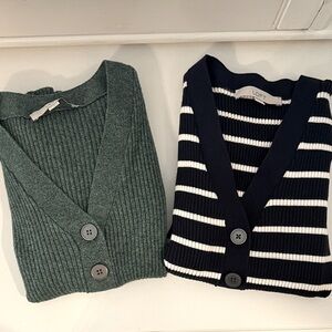 BOGO LOFT Ribbed Henley Sweater